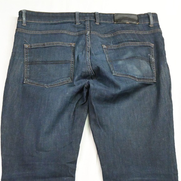 Frank + Oak 32 x 32 Dylan Slim Dark Rinse Denim Jeans - Picture 6 of 7